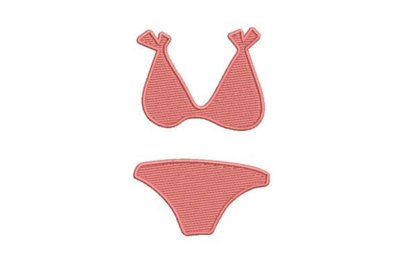 Bikini Swimsuit Embroidery Design