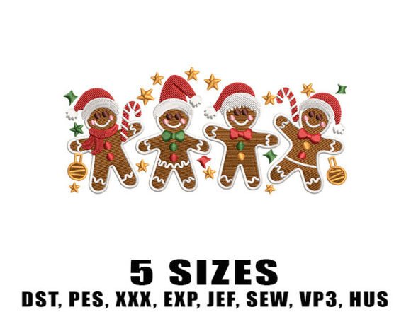 Christmas Cookie Embroidery Design
