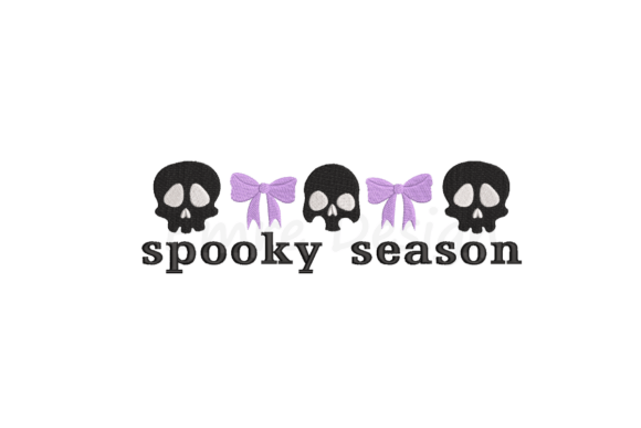 Coquette Spooky Season Embroidery