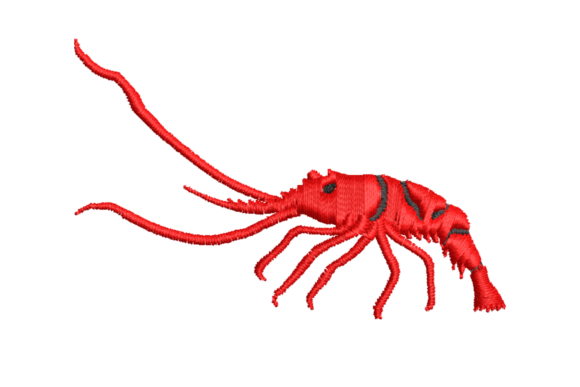 Crayfish Embroidery Design