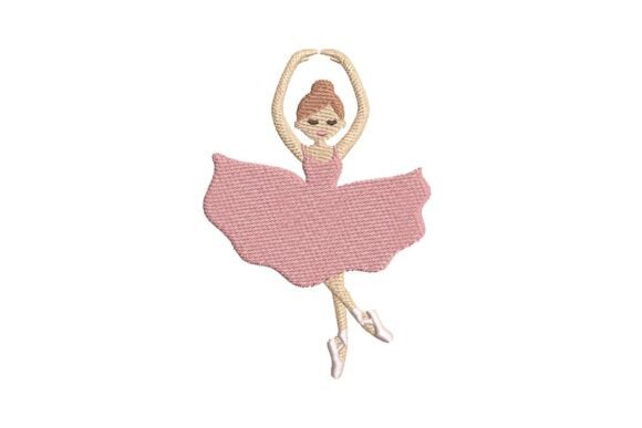 Elegant Ballerina Dance Embroidery Design