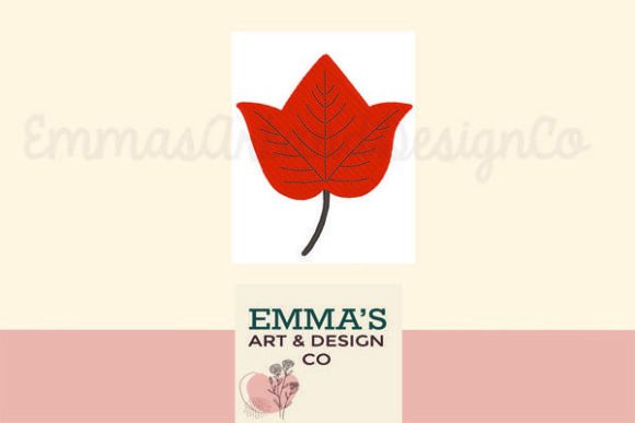 Leaf Machine Embroidery