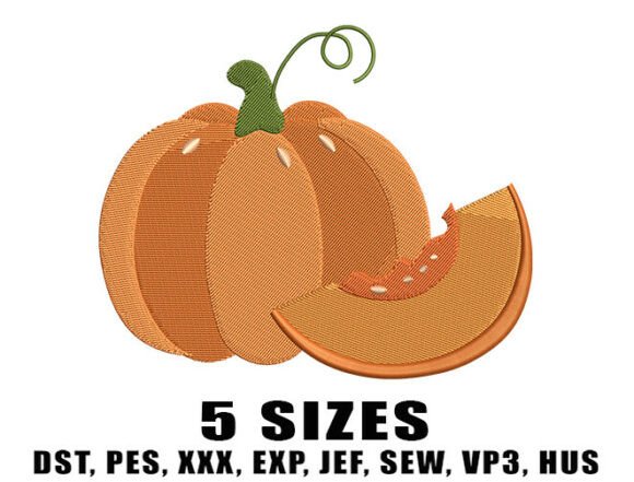 Pumpkin Harvest Embroidery Designs