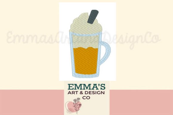 Pumpkin Spice Latte Machine Embroidery