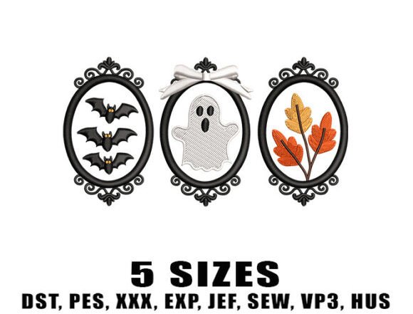 Scary Season Embroidery Designs