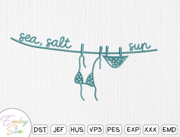 Sea Salt Sun Bikini Embroidery