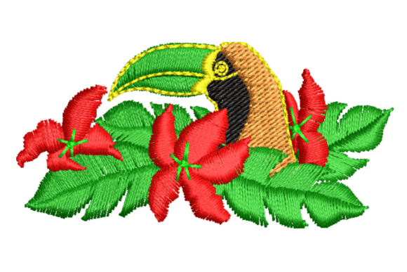 Toucan Bird Embroidery Design