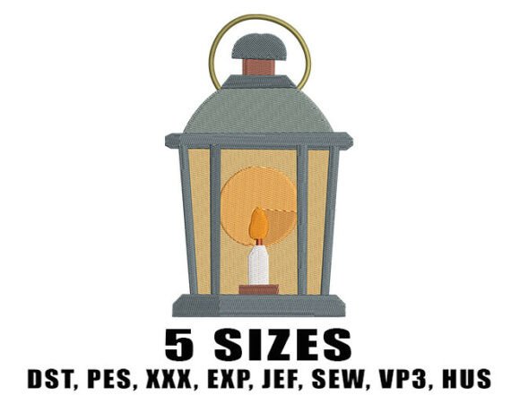 Vintage Lantern Embroidery Designs