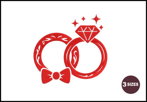 Wedding Rings Embroidery