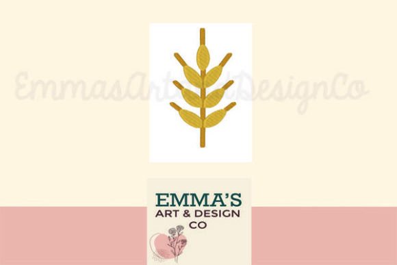 Wheat Machine Embroidery